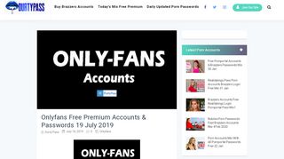 Free onlyfans passwords