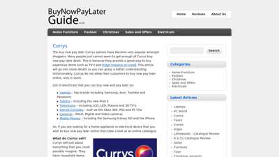 Currys Buy Now Pay Later Login
