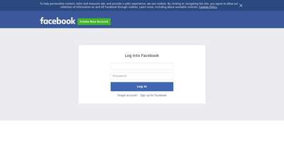 Facebook com login full site
